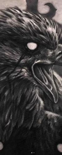 Ein Tattoo im Color Tattoo Style, das einen detaillierten Adler mit scharfen Konturen und subtiler Farbgebung zeigt.